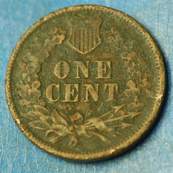 🌟1889 Indian Head Cent Penny 1c Lot w1326🌟GREAT DEAIL COIN!! - Picture 2 of 2